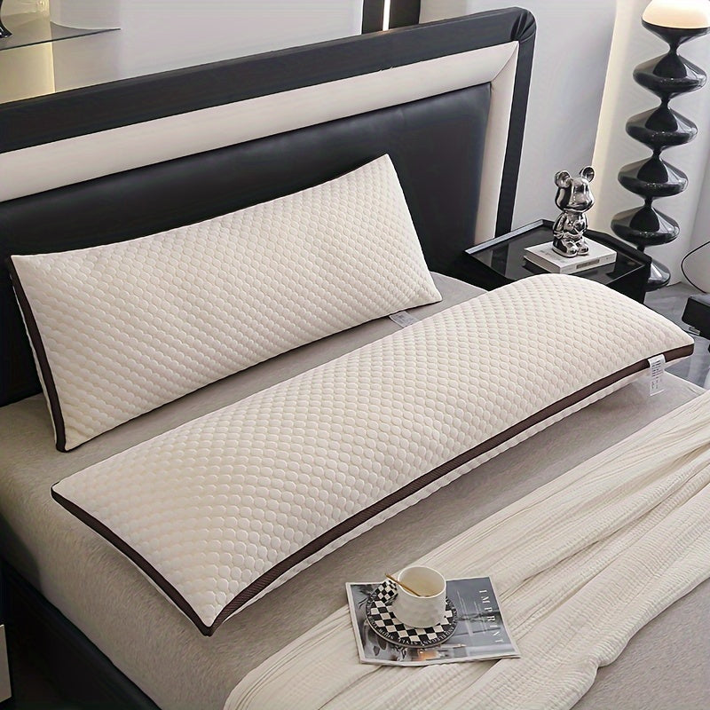 Premium Mjuk Stickad Bubbel 3D Massage Kroppskudde - Stödjande och Bekväm för Sido- och Magliggare