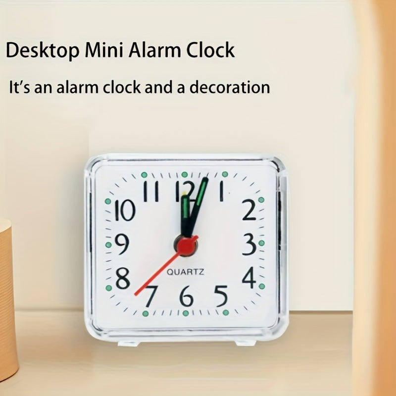 Enkel Vit Fyrkantig Väckarklocka