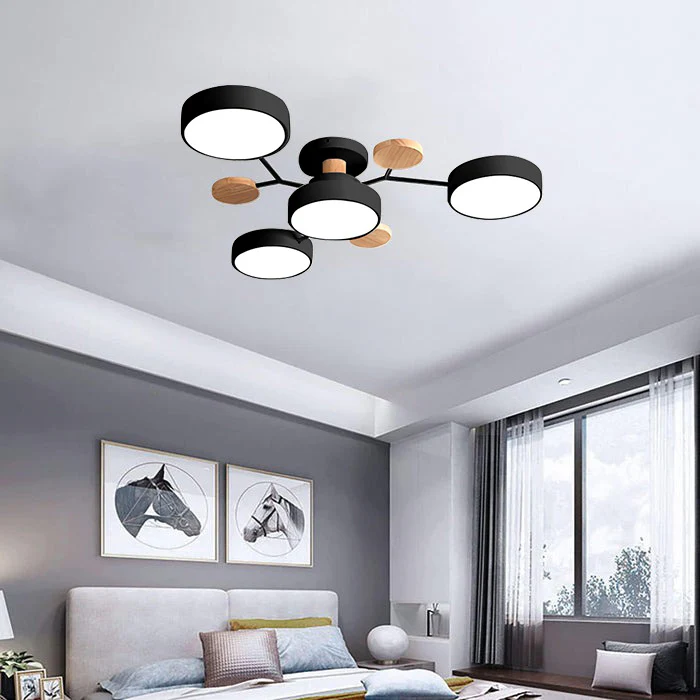 Samtida Semi-Flush LED Taklampa