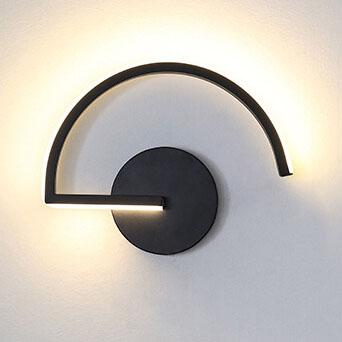 Moderna minimalistiska Curves Line LED-vägglampa med 1 ljus