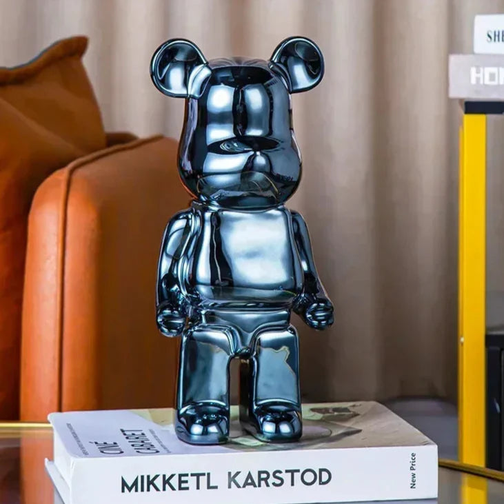 Aesthetic Bear Figur Figur Keramik Staty för Lyxigt Vardagsrumsdekoration