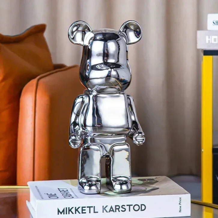 Aesthetic Bear Figur Figur Keramik Staty för Lyxigt Vardagsrumsdekoration