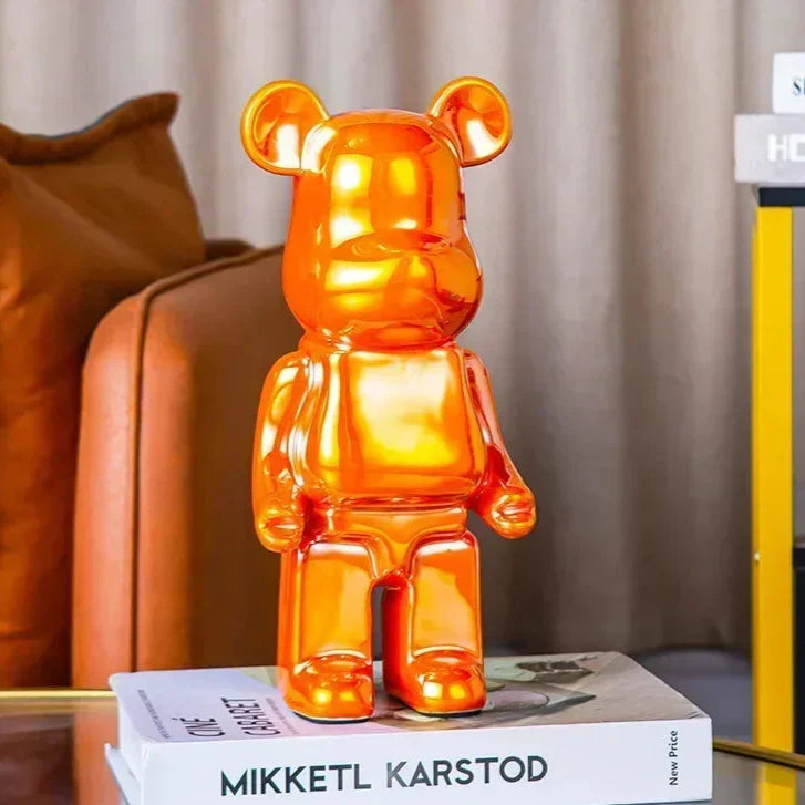 Aesthetic Bear Figur Figur Keramik Staty för Lyxigt Vardagsrumsdekoration