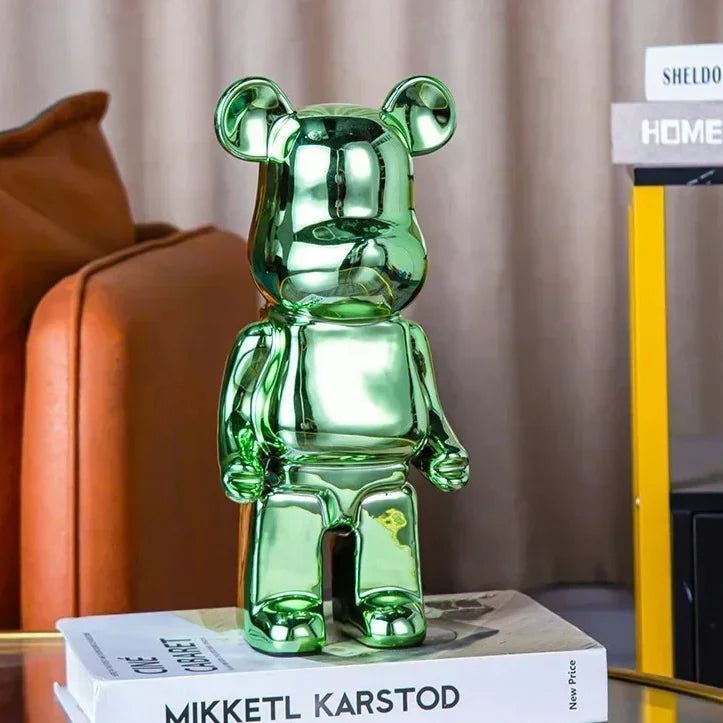Aesthetic Bear Figur Figur Keramik Staty för Lyxigt Vardagsrumsdekoration