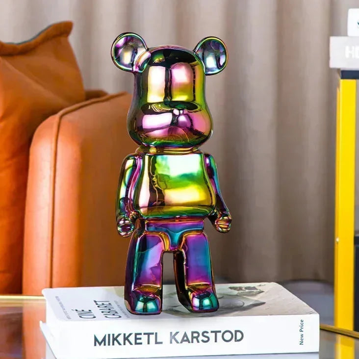 Aesthetic Bear Figur Figur Keramik Staty för Lyxigt Vardagsrumsdekoration