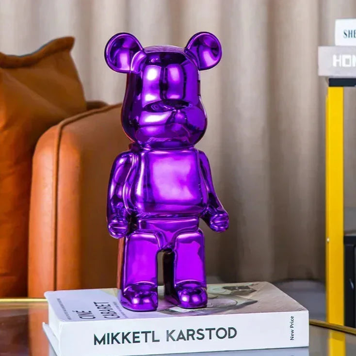 Aesthetic Bear Figur Figur Keramik Staty för Lyxigt Vardagsrumsdekoration
