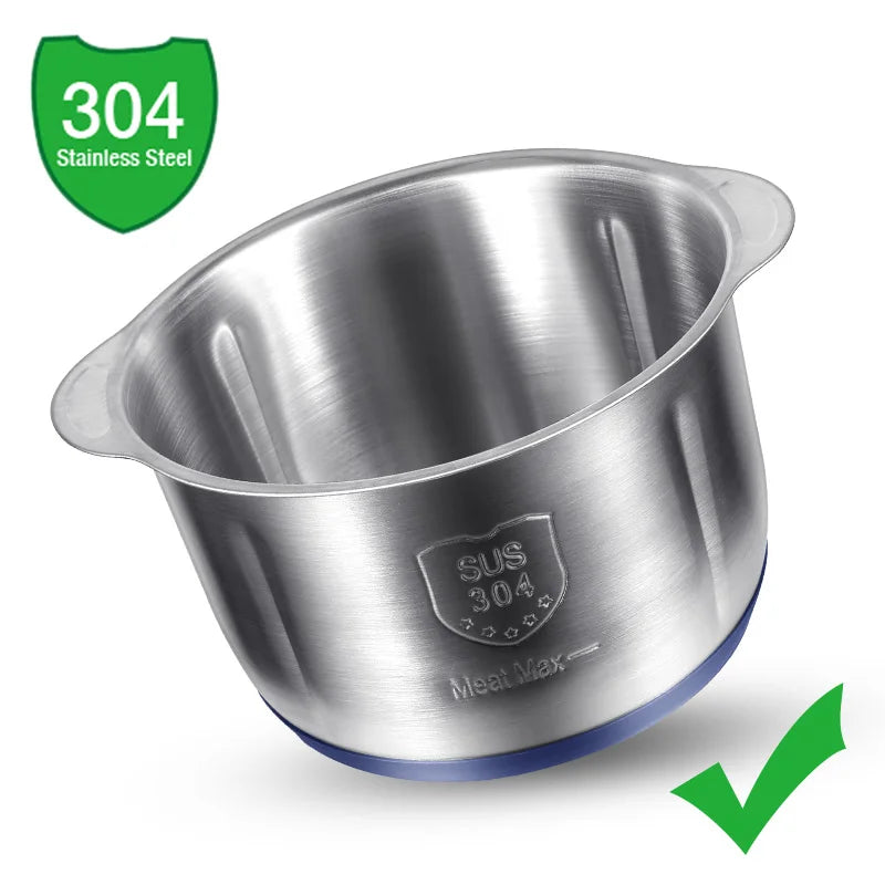 Carvallo Pro | Elektrisk köttkvarn & universalkrossare | 5 L kapacitet | 6 rostfria blad | 5 hastigheter | 500 W effekt