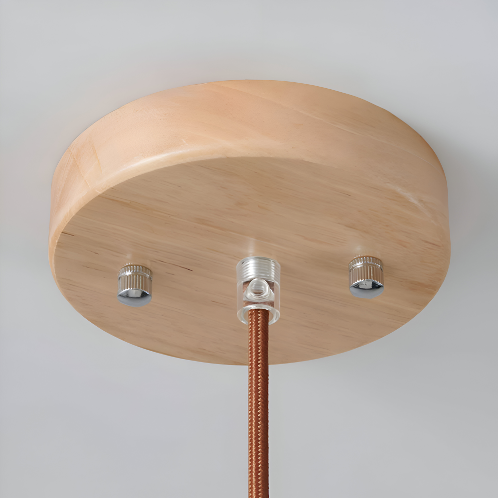 AkariLuxe Taklampa – Elegant hängande lampa av vit, ribbad glas i japansk stil