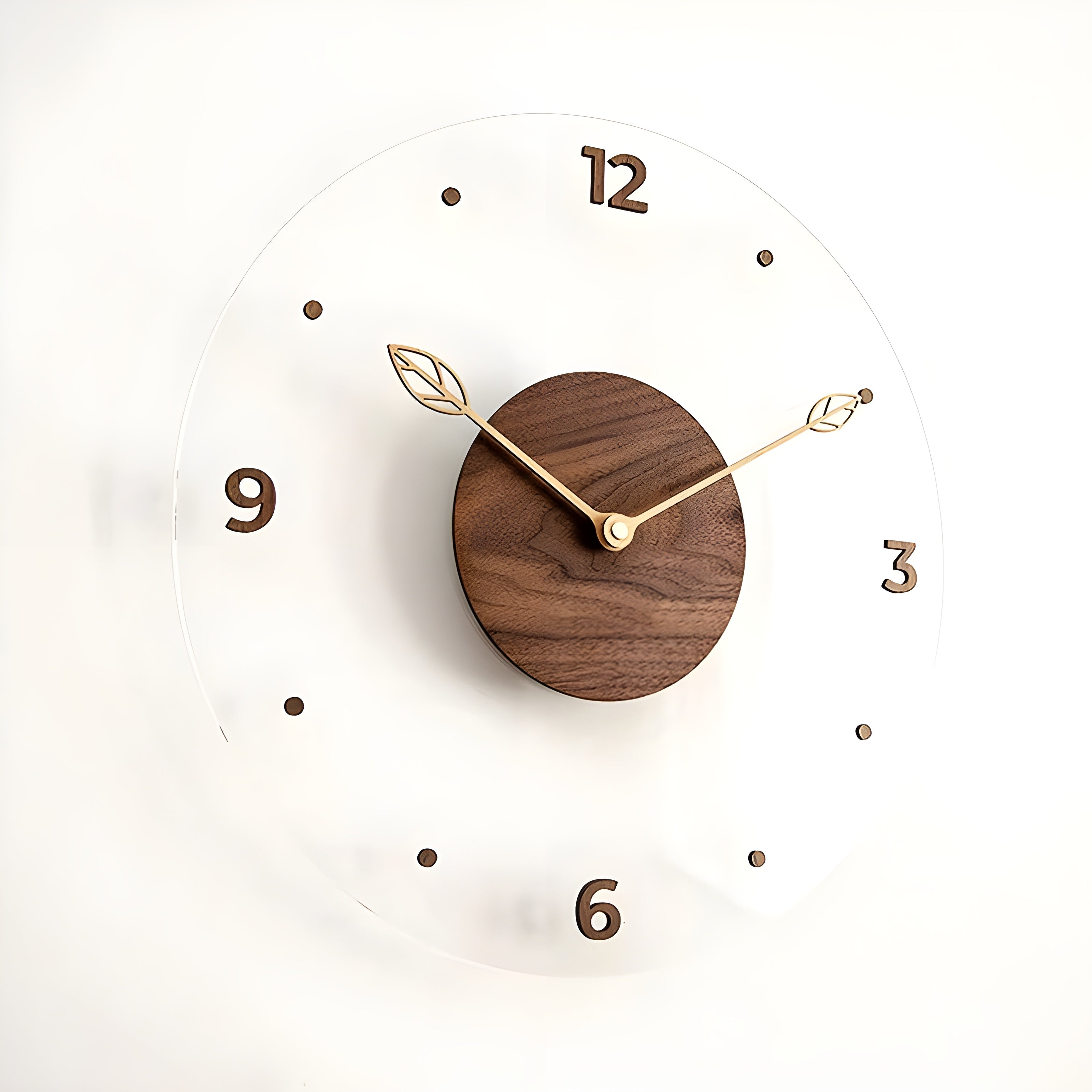 Carvallo - Minimalistisk tyst väggur med ren design för vilket rum som helst