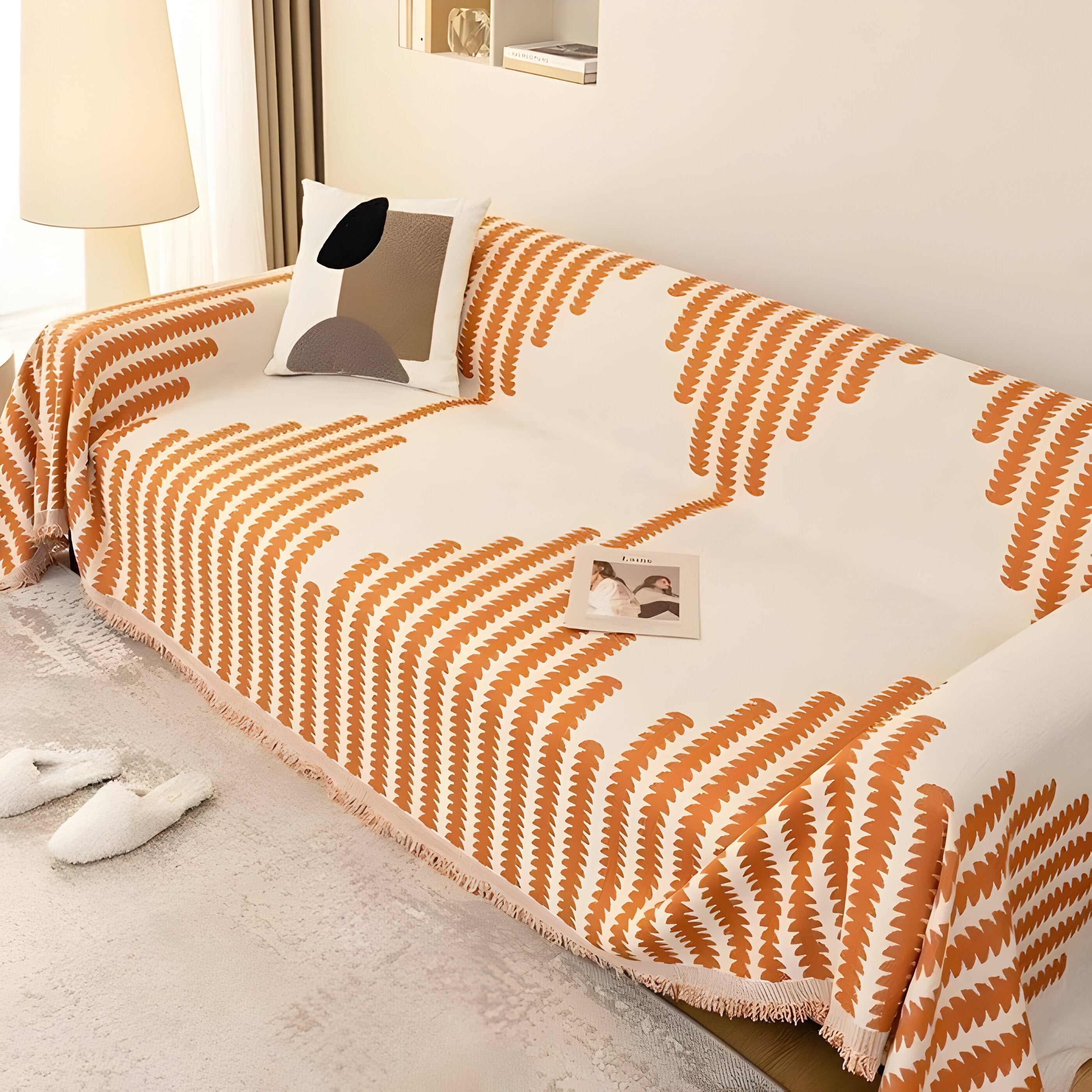 HomeHaven Cover - Dubbelsidig Chenille-tyg-sofföverdrag