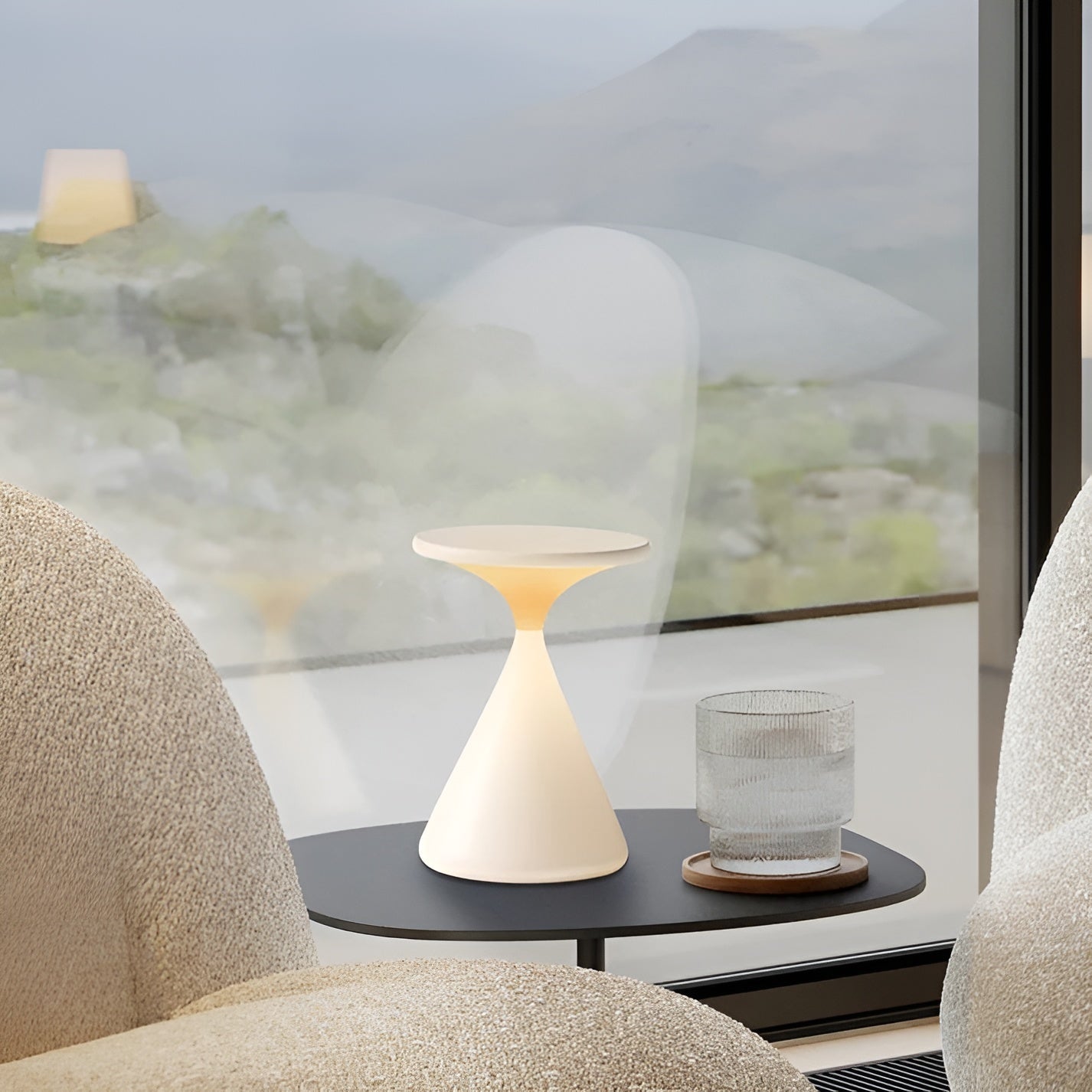 Trådlös LED-bordslampa – Dimbar och Uppladdningsbar i Sanduhr-design