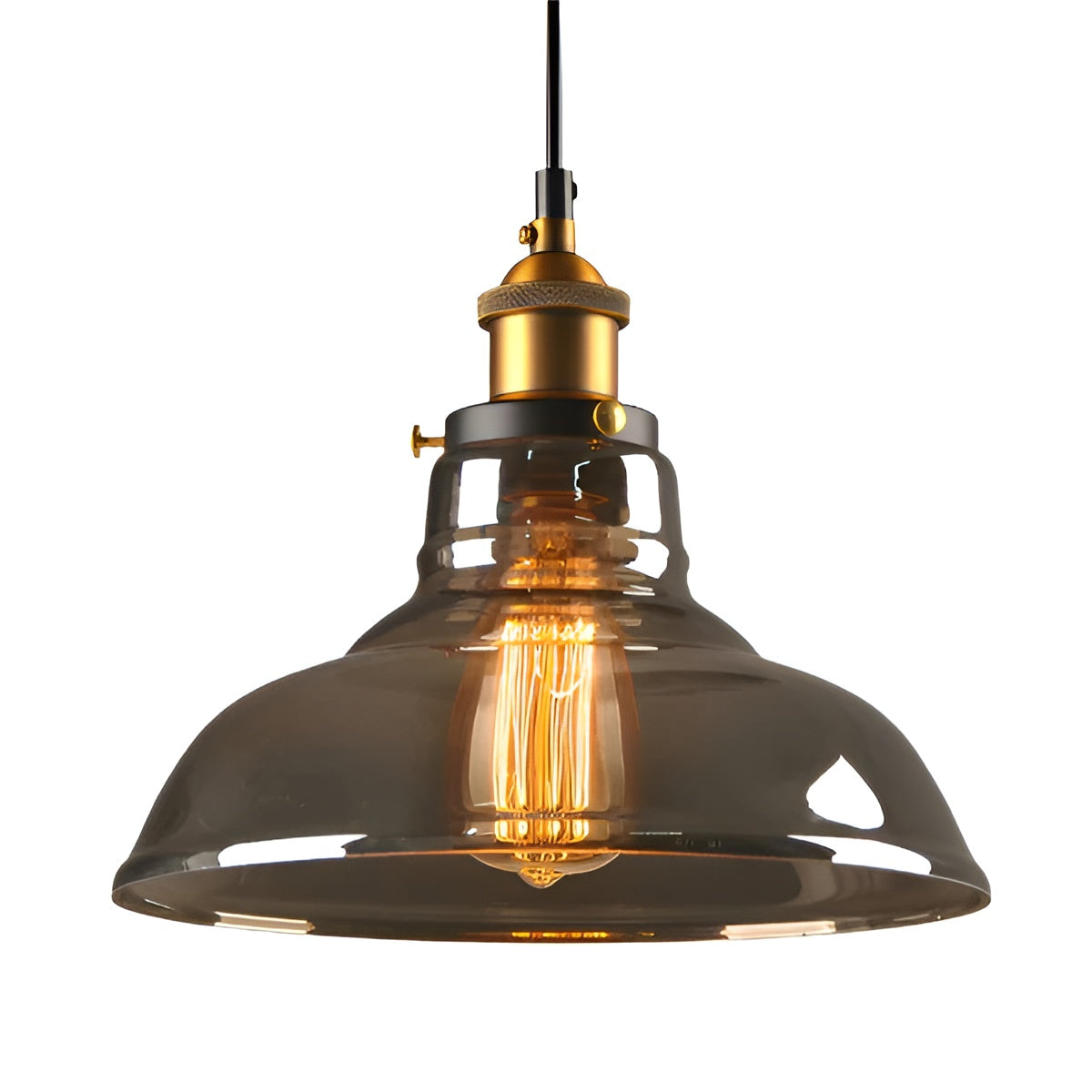 Hänglampa i antik glas – Vintage stil för stilfull belysning