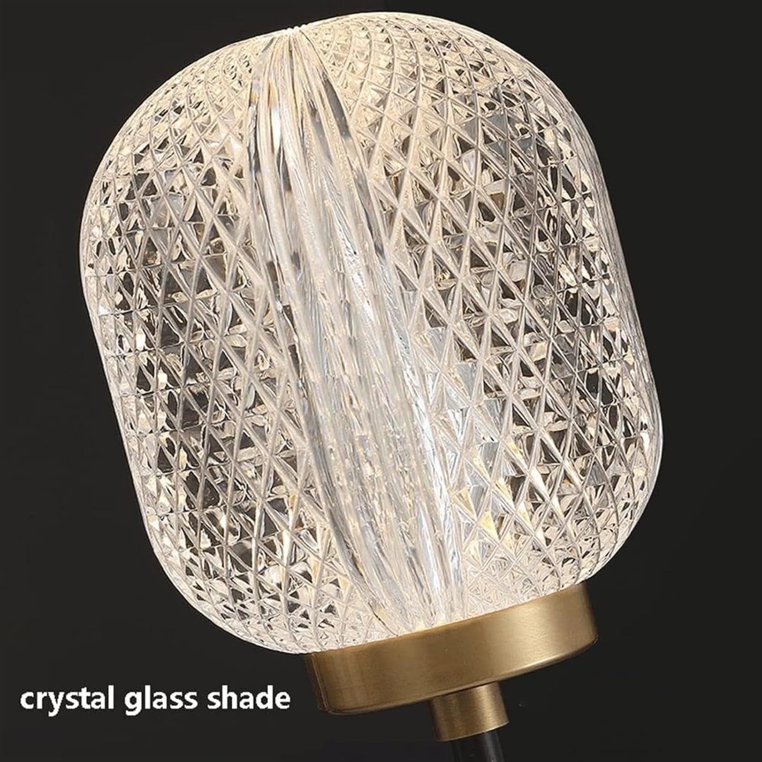 Antik Crystal Akryl Vägglampa