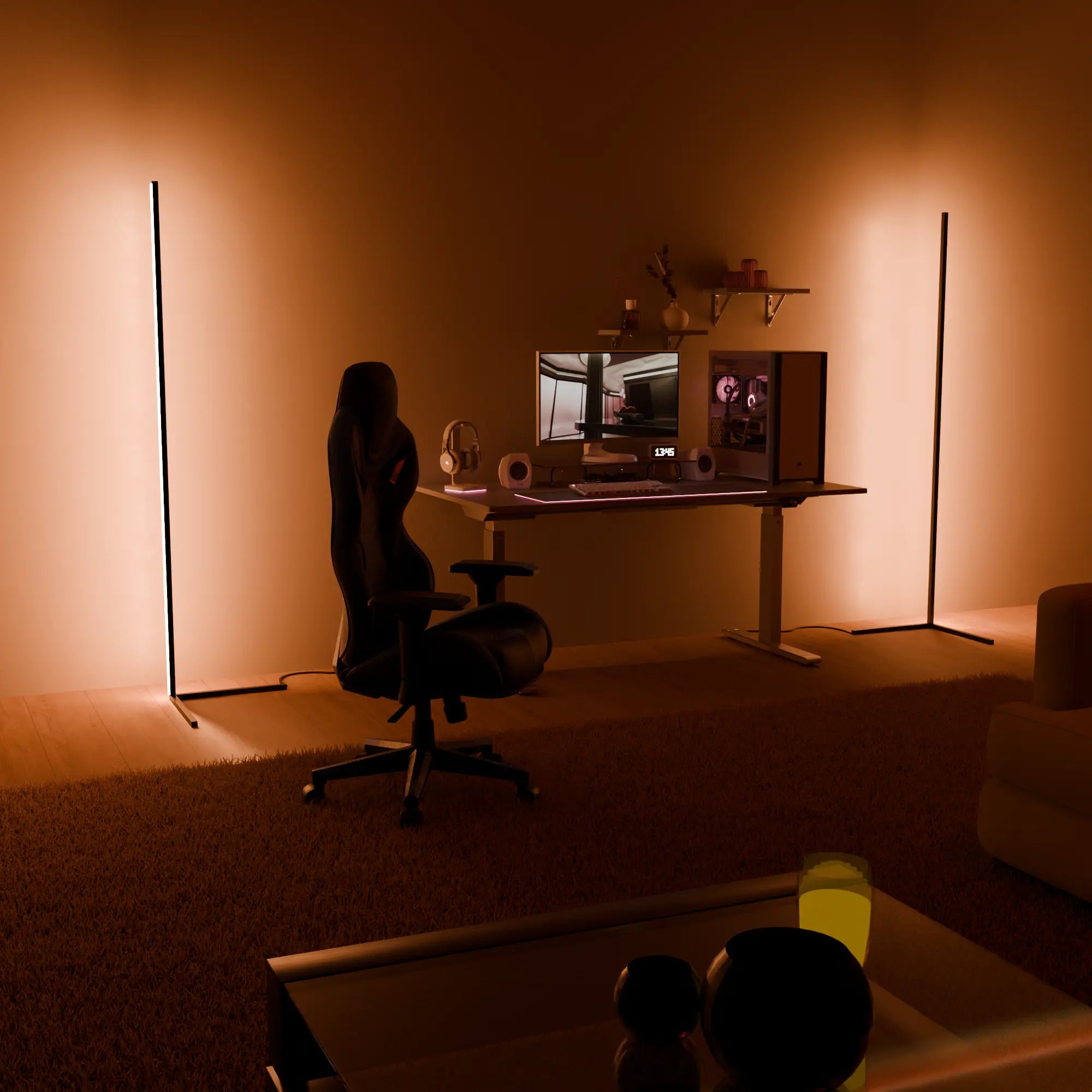 Apollo LED Golvlampa - Modern och Färgglad Belysning för Stilsäkra Interiörer