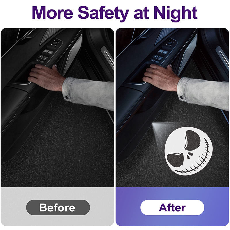 Biltillbehör LED Dörrlampa Projektor