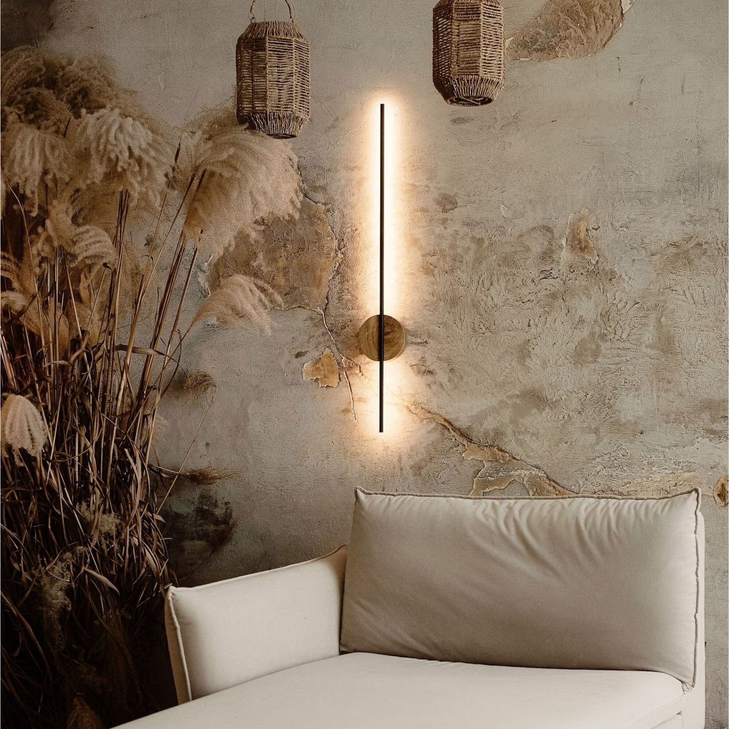 LightOak - Modern LED Vägglampa av Trä för Stämningsfull Belysning