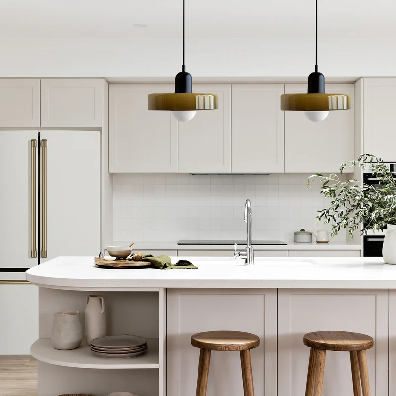 Bauhaus Inspired Colorful Glass Pendant Lamp