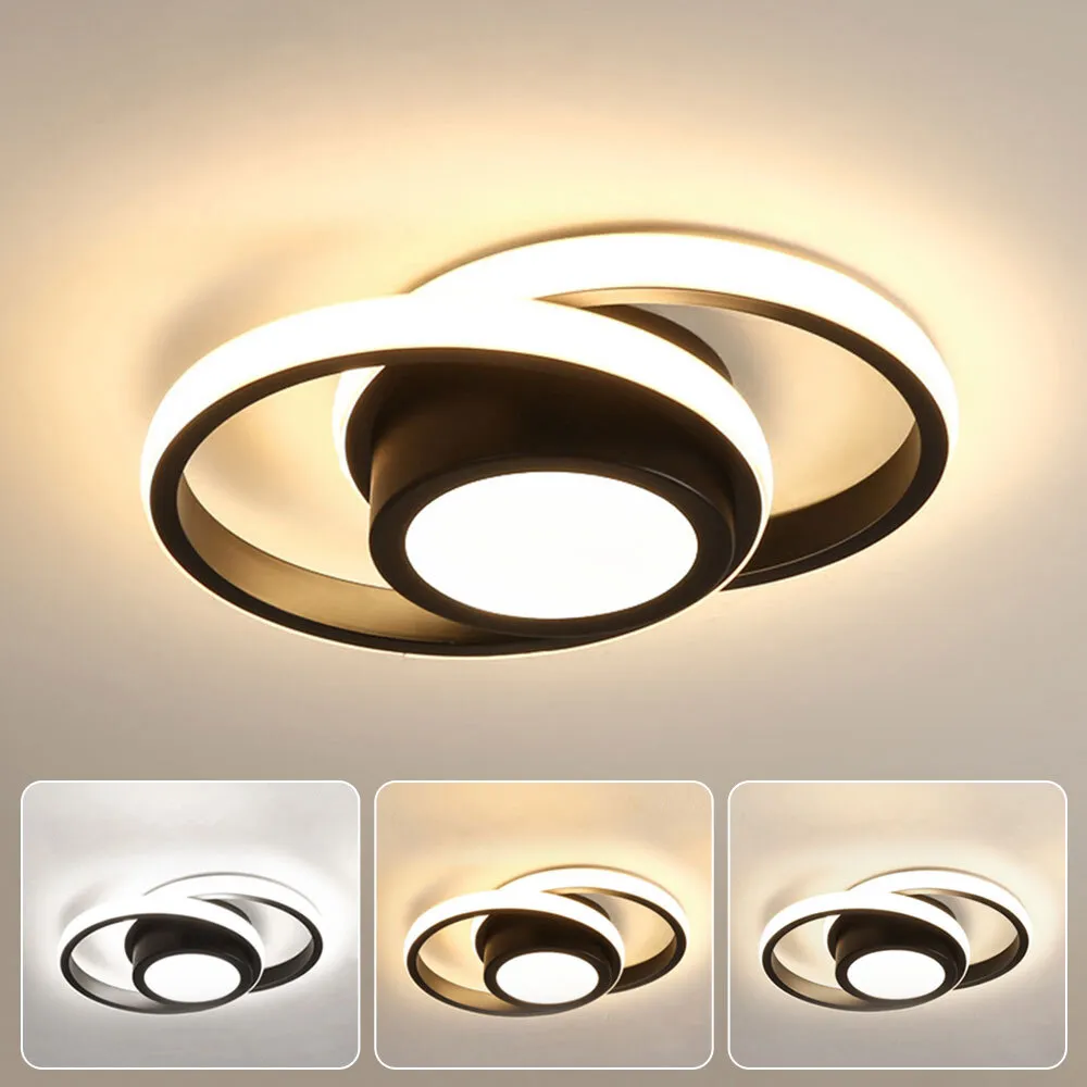 Dubbel Ring LED Taklampa | 10,6 tum Diameter | Sleek Minimalistisk Design | Modern Hem Accent | Brick by Brick