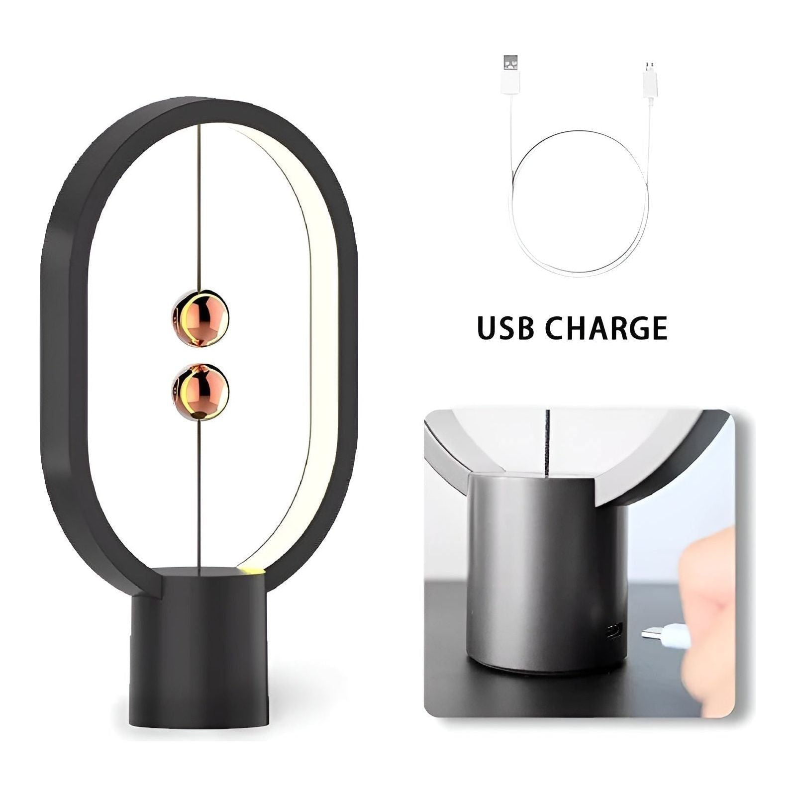 BalanceGlow Lampa - Dekorativ LED Mini Balance Nattlampa