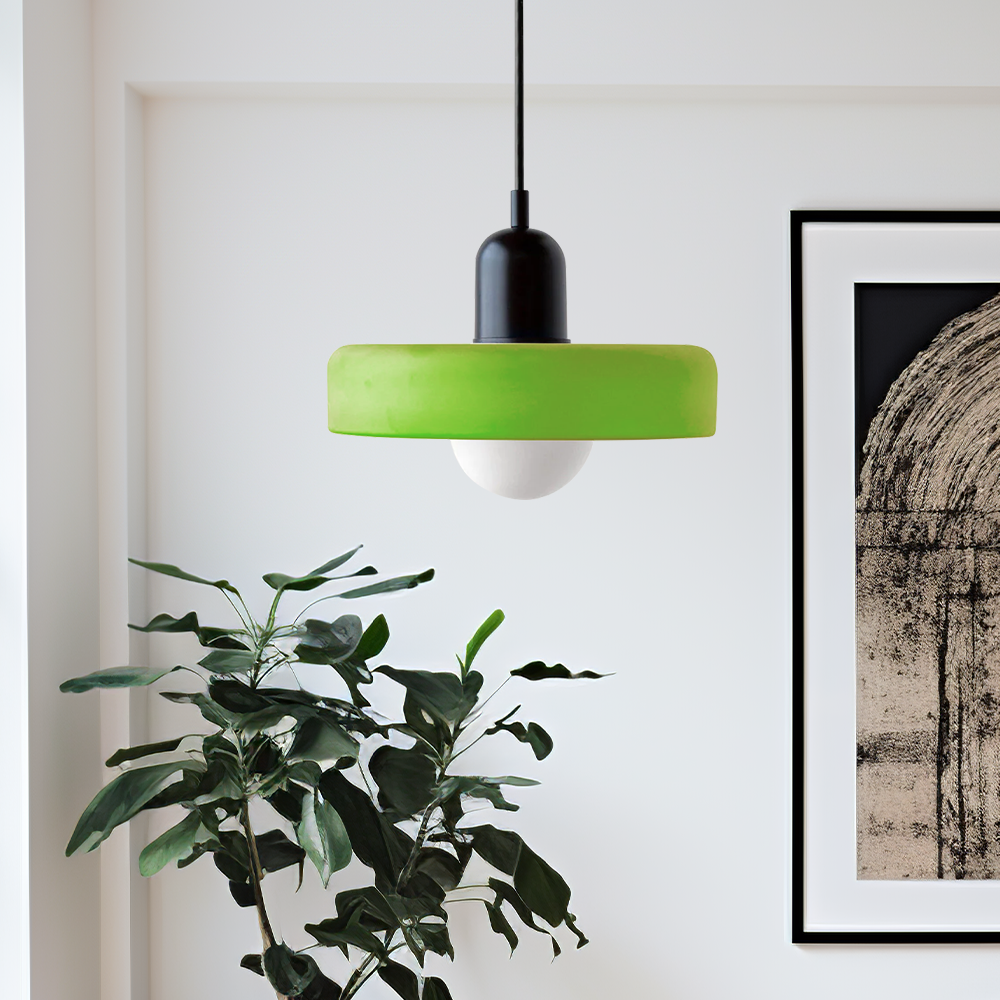 Modern Glass LED Pendant Light | H7.09" eller H8.66" | Bauhaus-inspirerad | Takarmatur | Brick by Brick