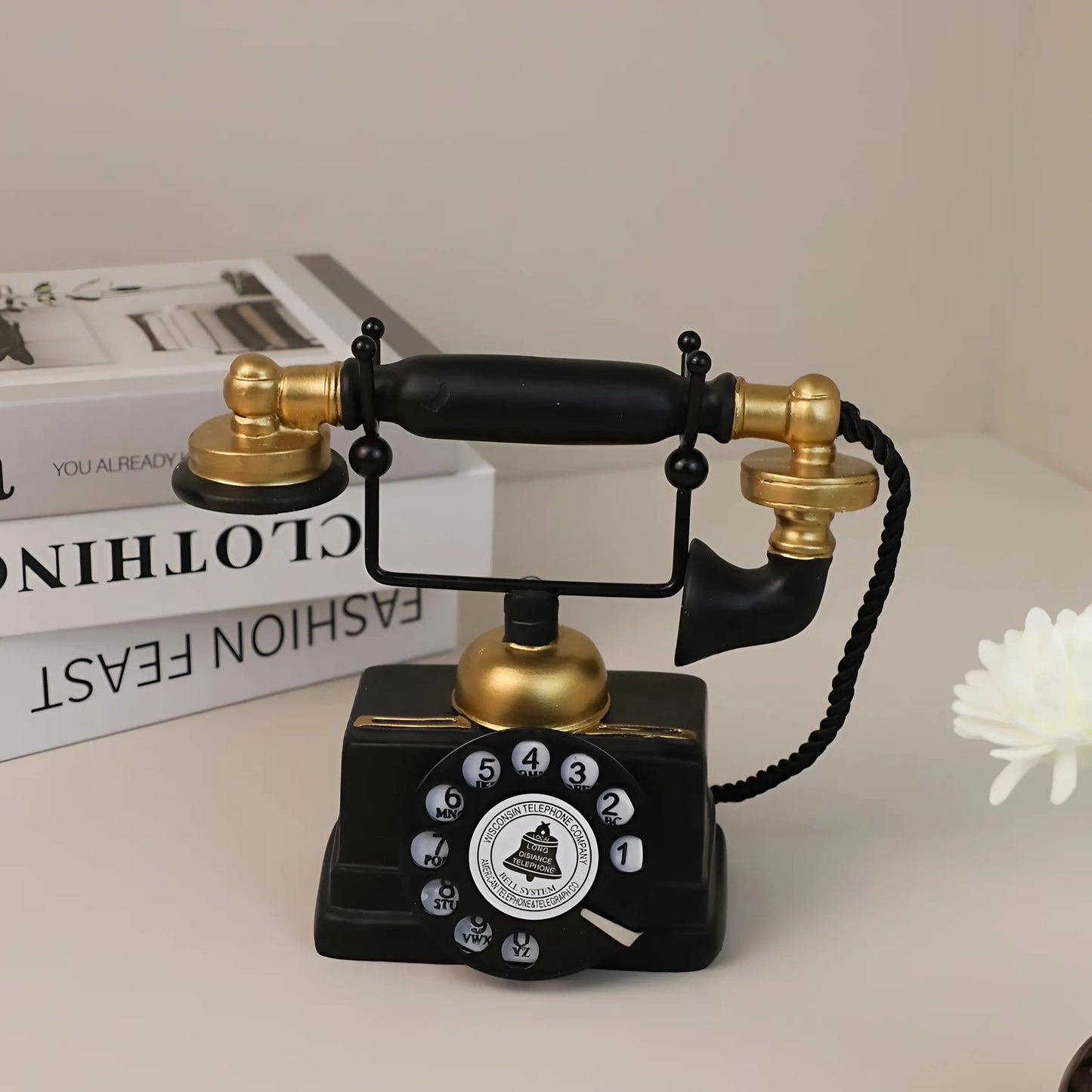 Vintage Telefon Ornament Retro Väggdekoration