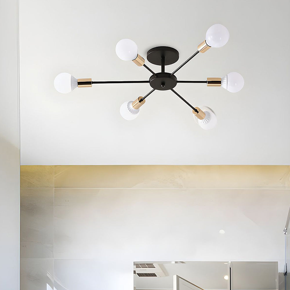 Svart Enkel Järn Multi-Huvud Krona