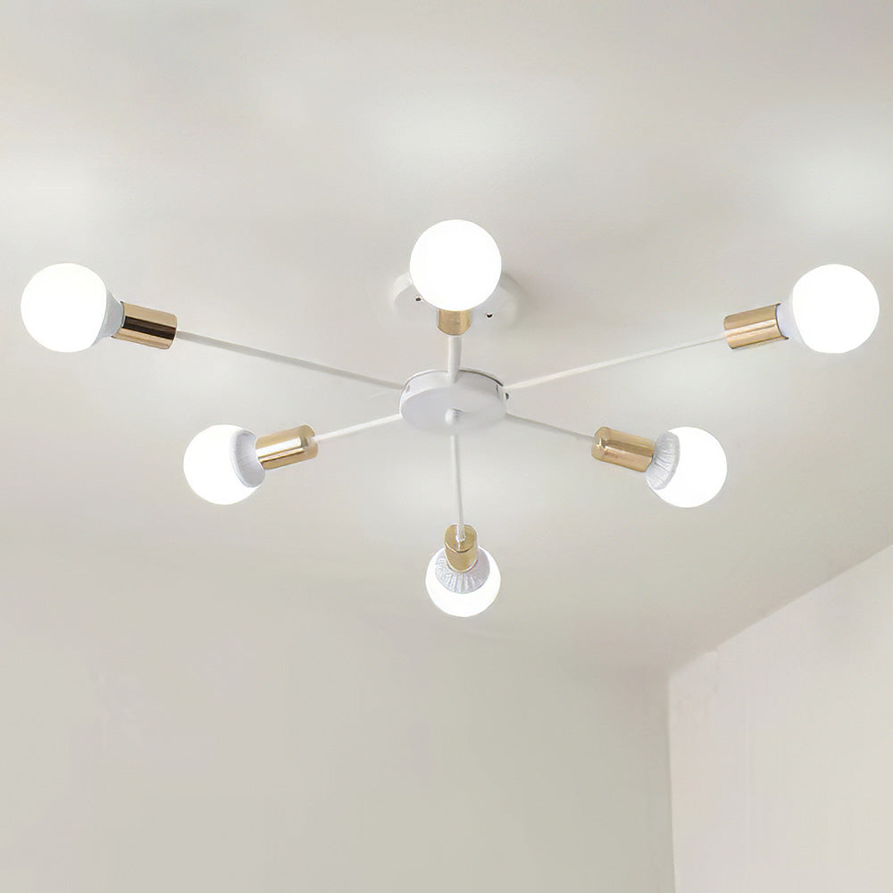 Svart Enkel Järn Multi-Huvud Krona