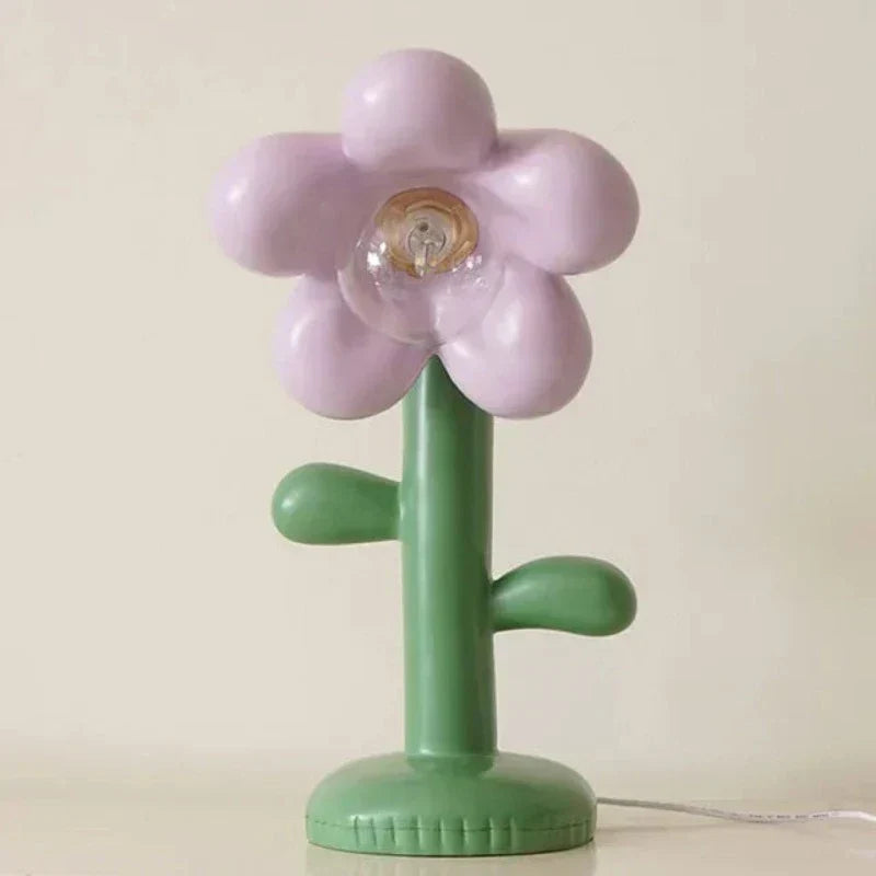 FloraGlow - Blomformad LED Bordslampa med LED-lampa – Kreativ Nattlampa