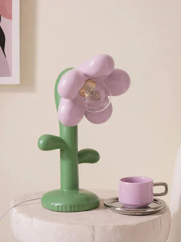 FloraGlow - Blomformad LED Bordslampa med LED-lampa – Kreativ Nattlampa