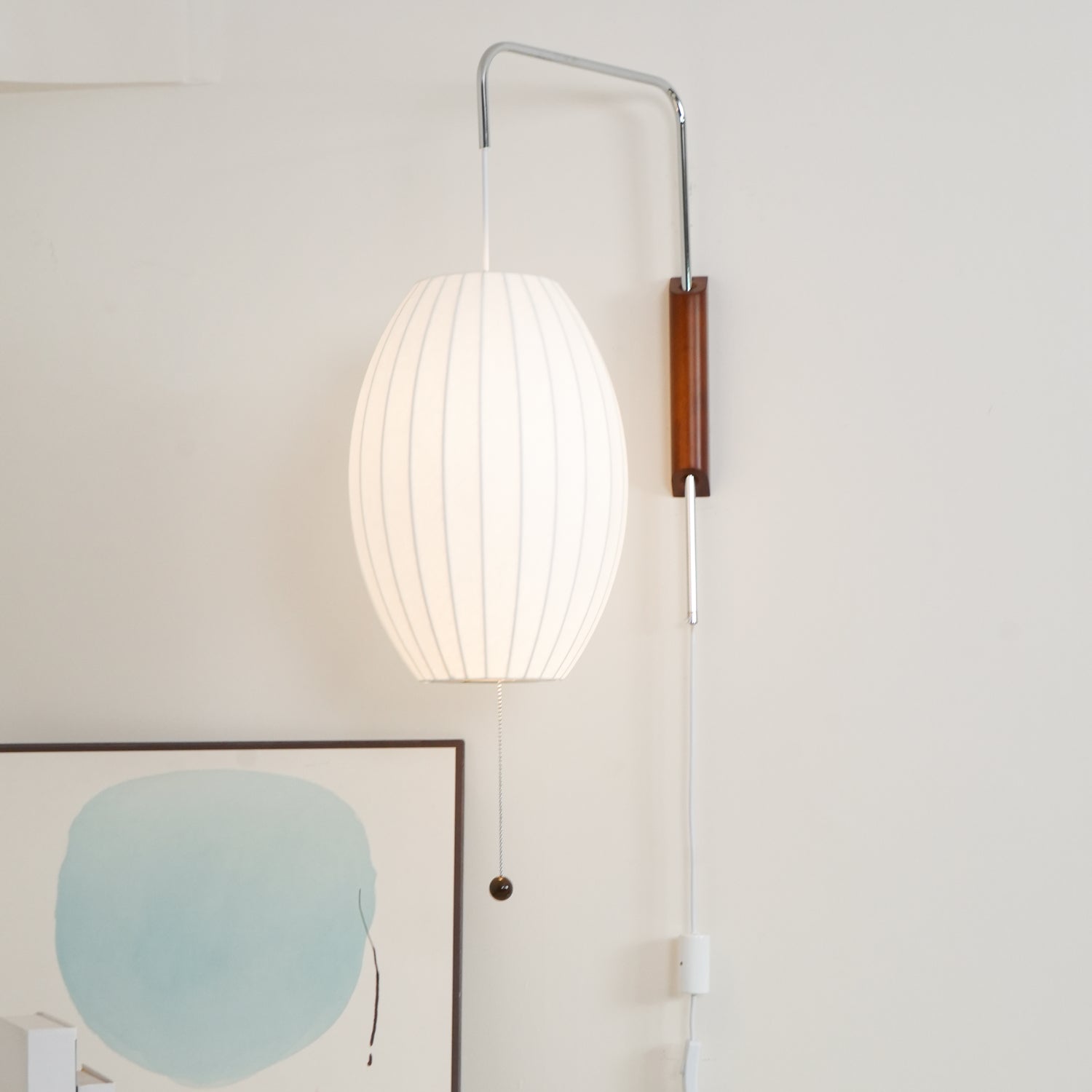Mid-Century Nelson Vägglampa – Tidlös Designerbelysning