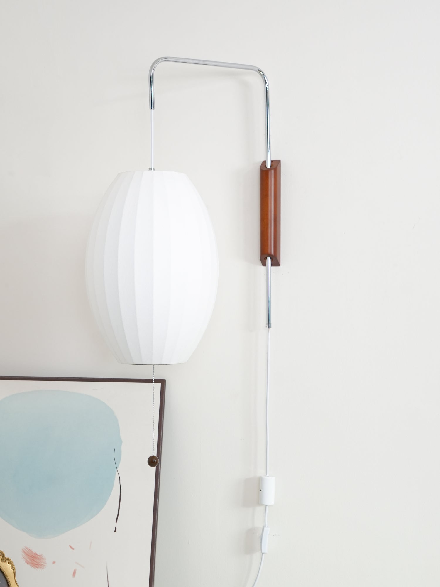 Mid-Century Nelson Vägglampa – Tidlös Designerbelysning
