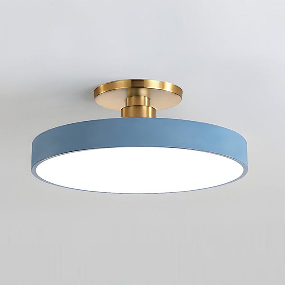 Modern Koncis Cirkulär LED Semi Flush Mount Taklampa 50cm