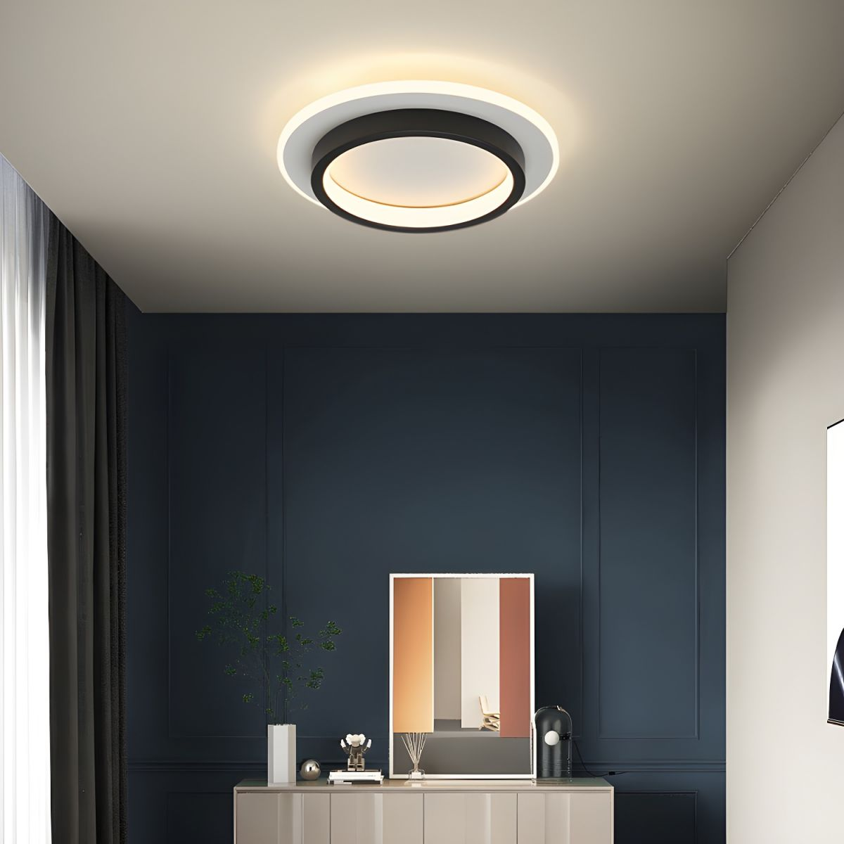 Elegant LED Hallway Ceiling Lamp | 8.3" eller 9.4" Metall & Akryl Armatur | Energisparande | Brick by Brick