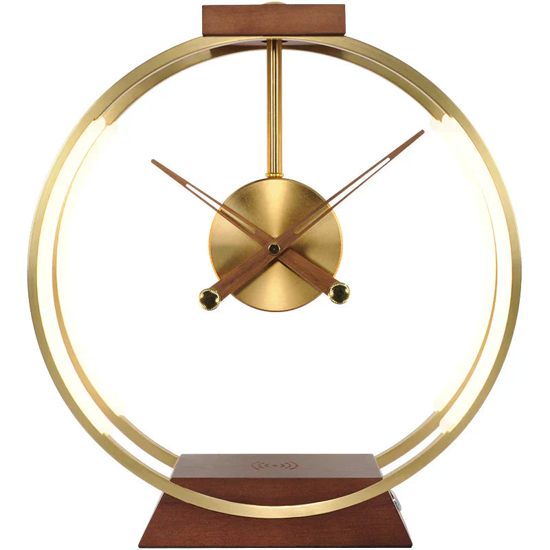 Trådlös Uppladdningsbar Telefonväckarklocka med Modernt Design