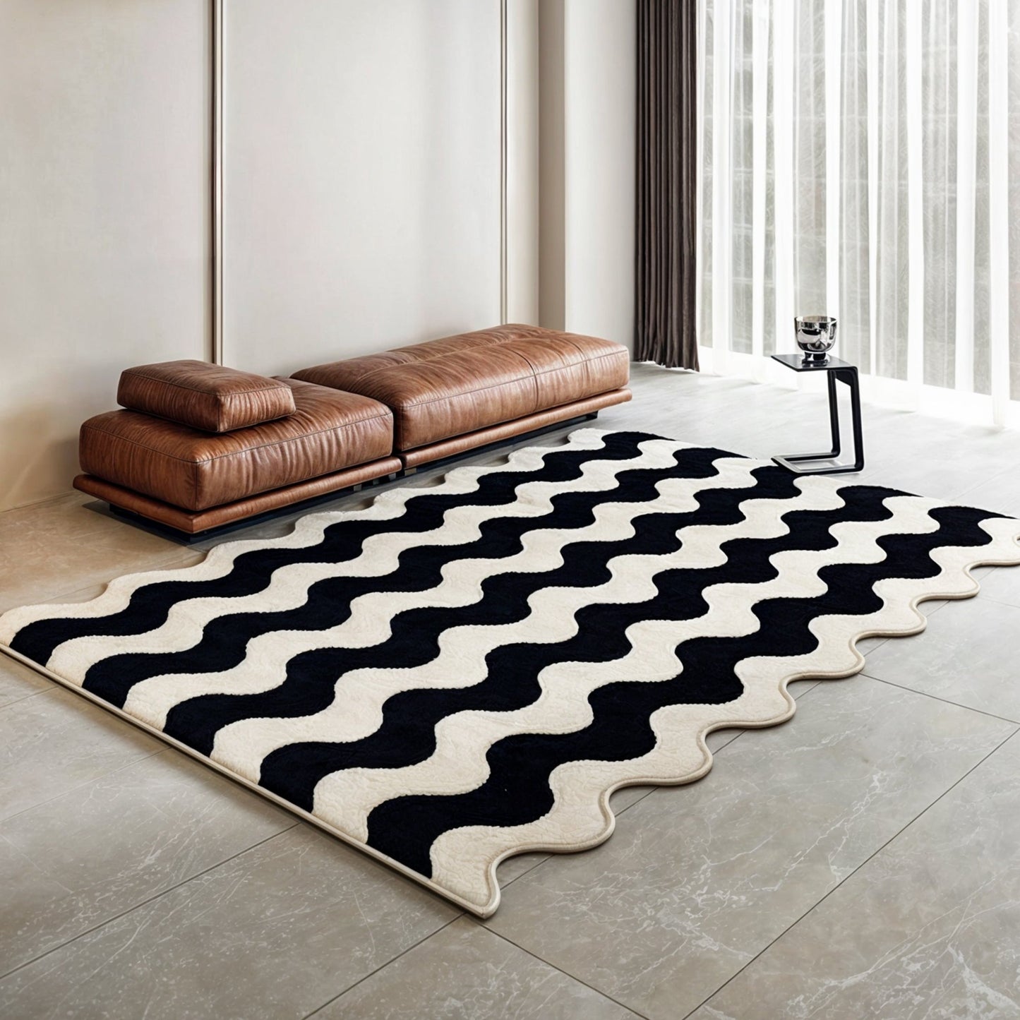 Modern bicolor golftapet