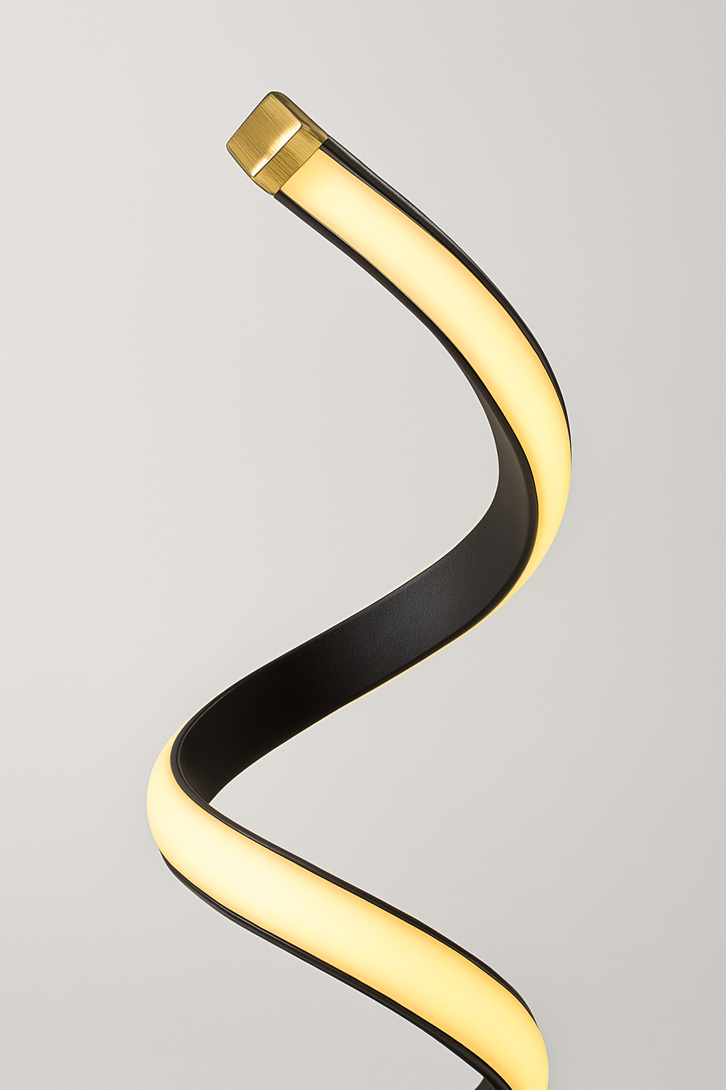 Modern Spiral Table Lamp | Dimmbar LED | 15.7" Hög | Energivrande Skulptural Ljus