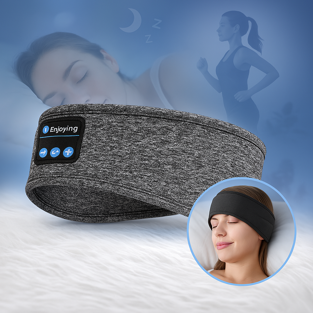 Bluetooth Sömnheadset med Mjukt Huvudband