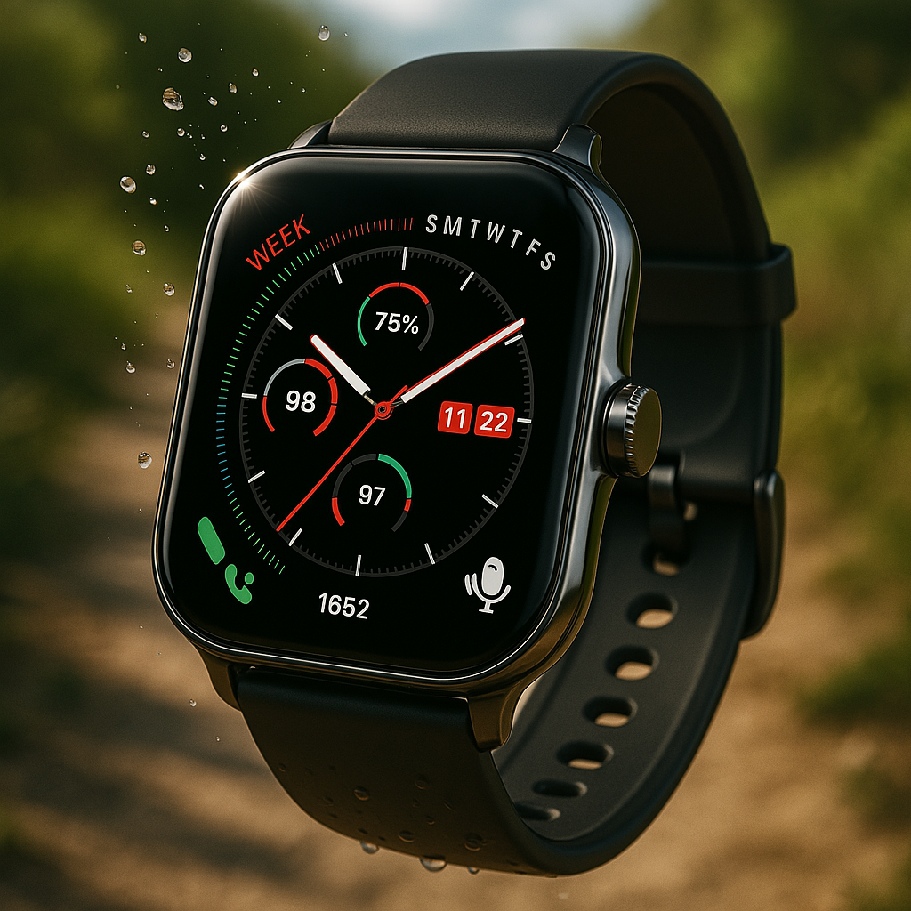 Smartwatch Fitness Tracker med Hälsövervakning