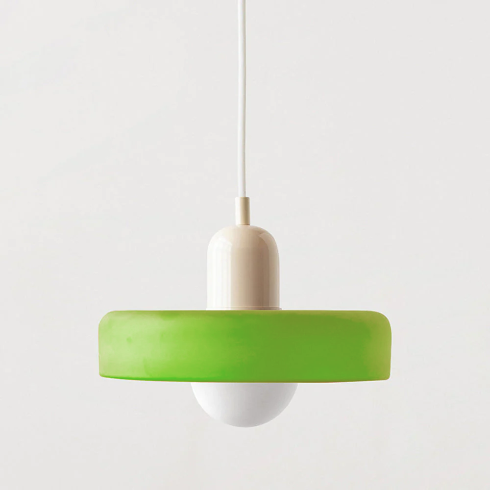 Bauhaus Inspired Colorful Glass Pendant Lamp