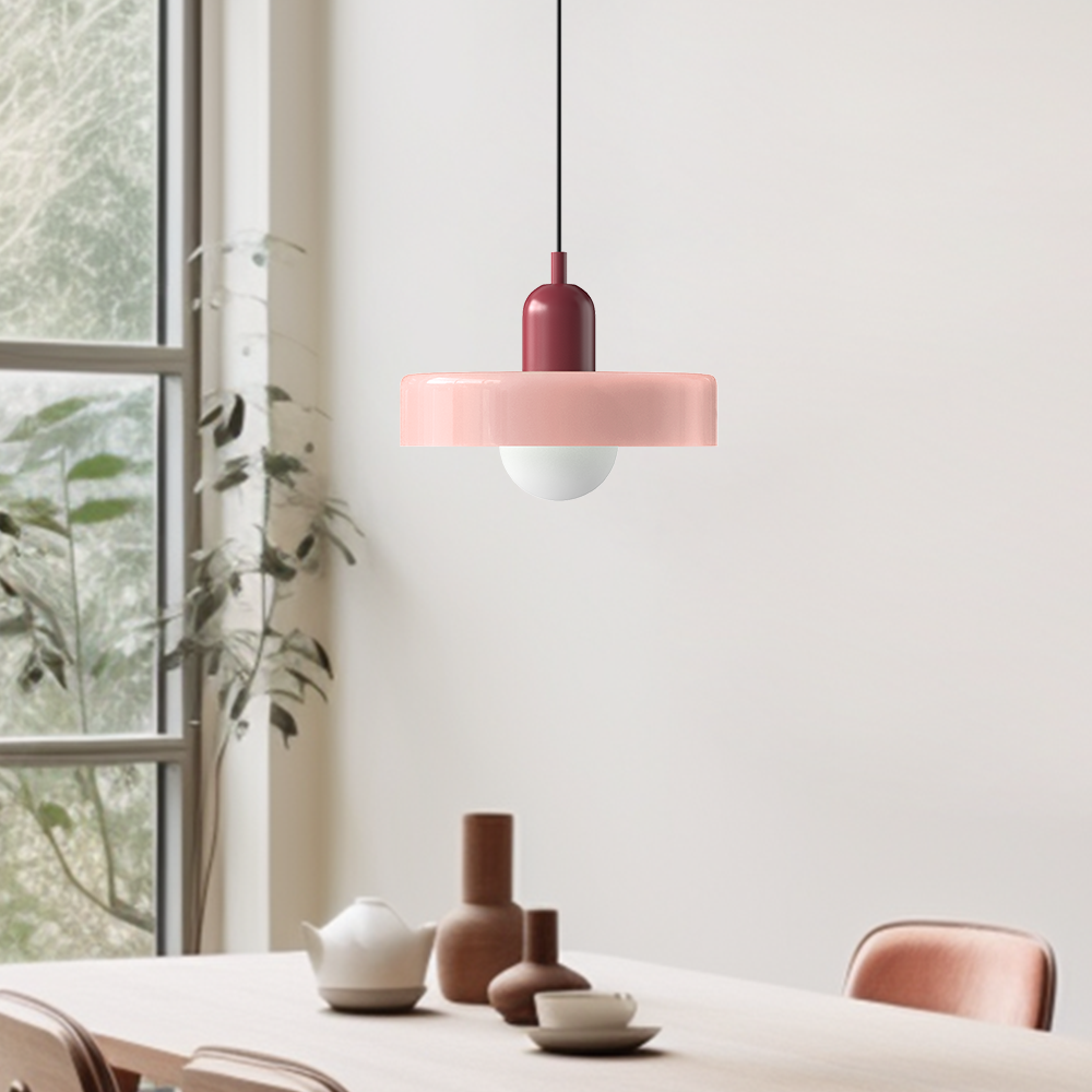 Bauhaus Inspired Colorful Glass Pendant Lamp