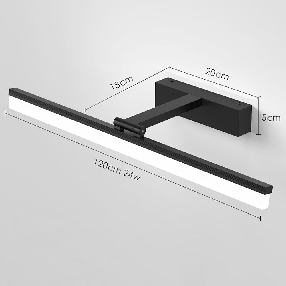 Samtida svart LED-spegel badrumslampa