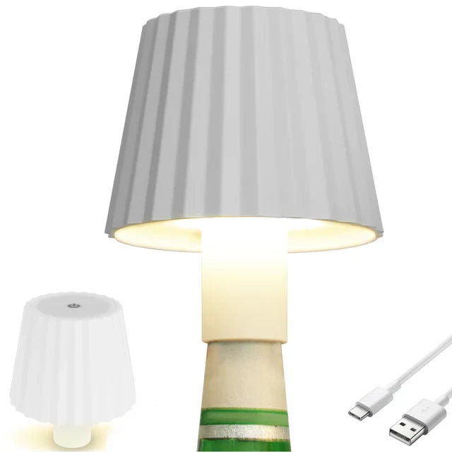 EcoGlow - LED Flesbordslampa med Hållbar Design och Varm Belysning