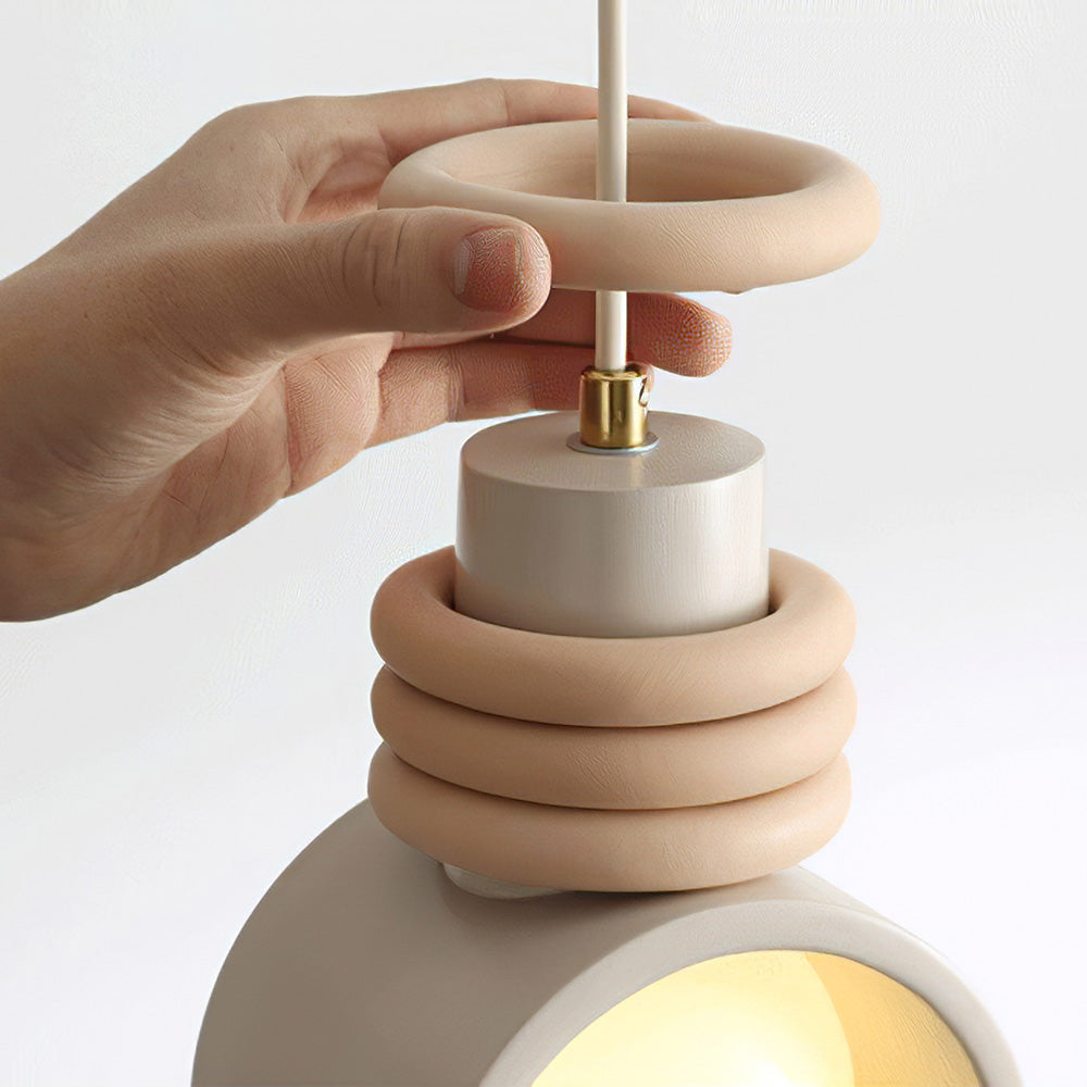 Fransk Stil Kräm Vax Taklampa