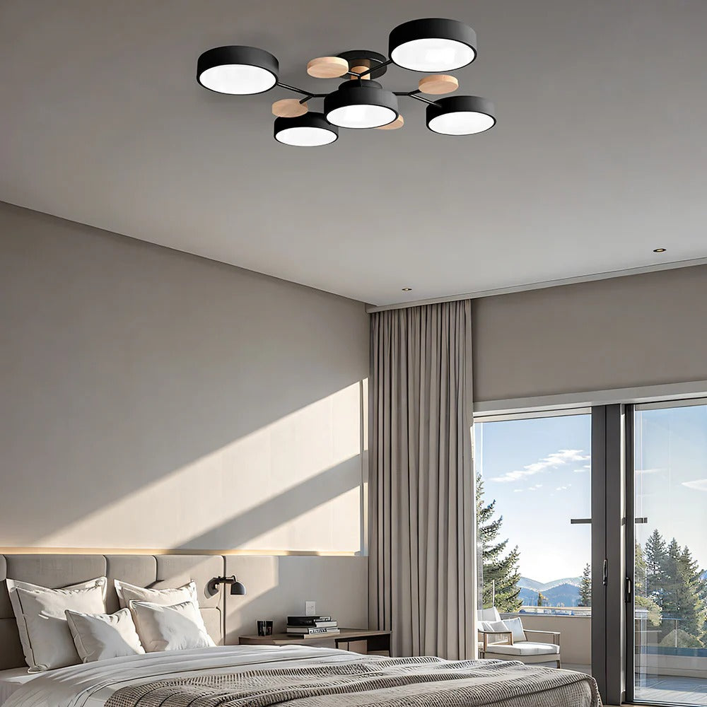 Samtida Semi-Flush LED Taklampa