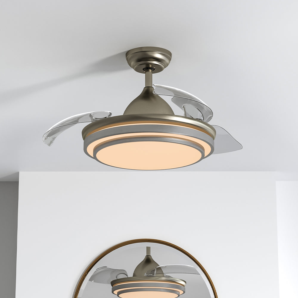 Uppträda takfläkt 42" med dimbar belysning & fjärrkontroll