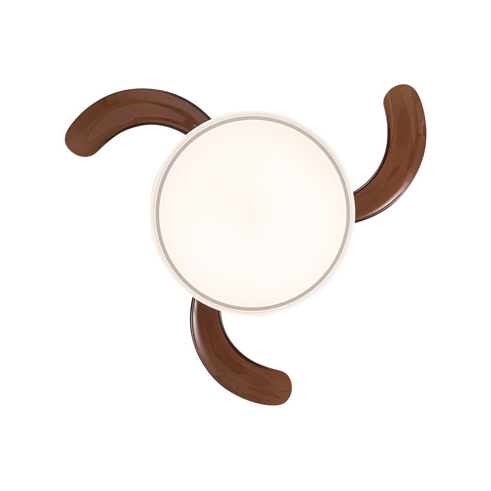 Fjärrstyrd 42" Kaffe Akryl Takfläkt med Dimbar LED-lampa