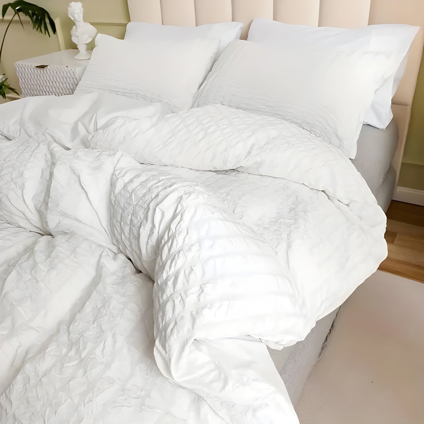 CloudCrinkle Duvet – Minimalistisk krinkle-design täcke