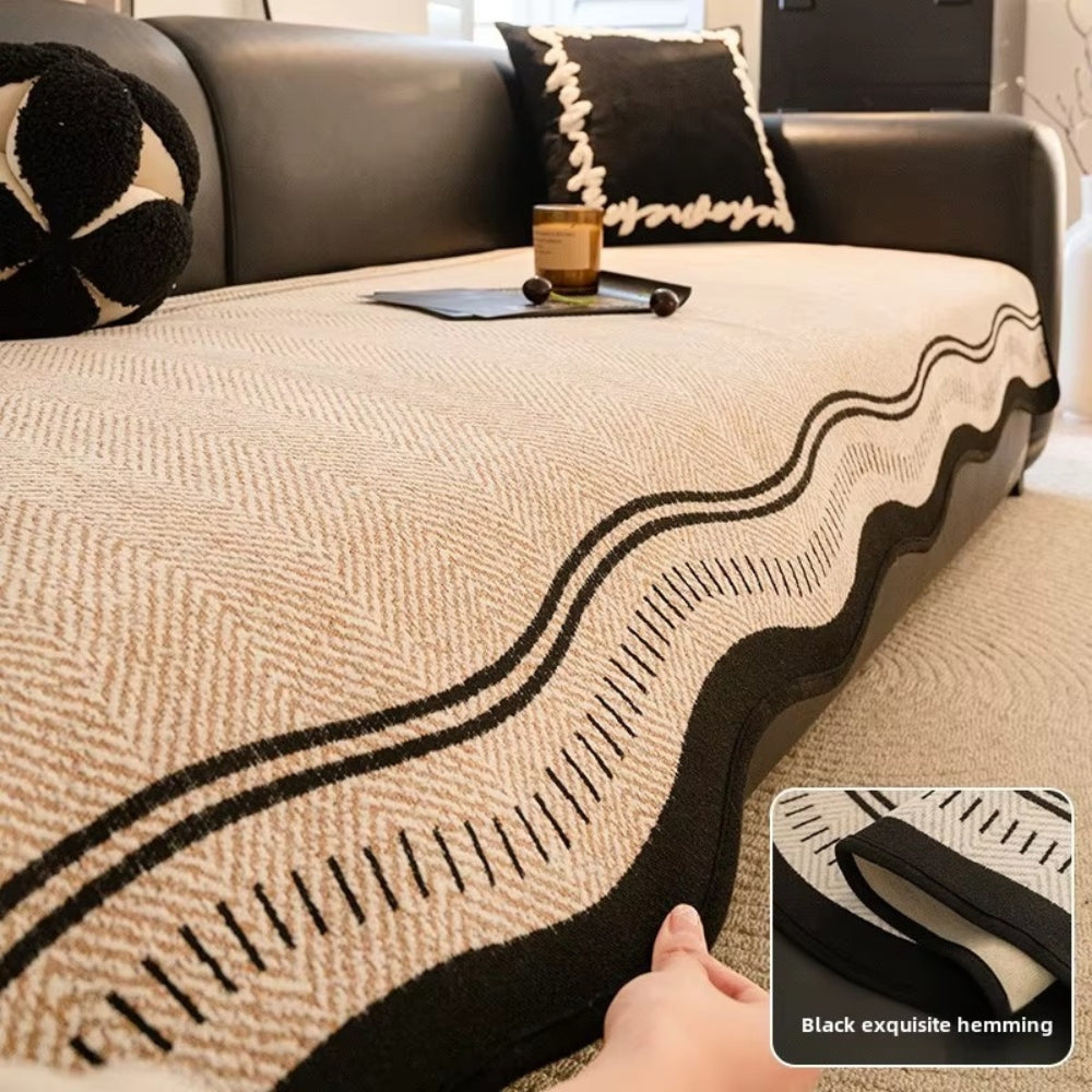 Modern Wave Antislip Sofföverdrag