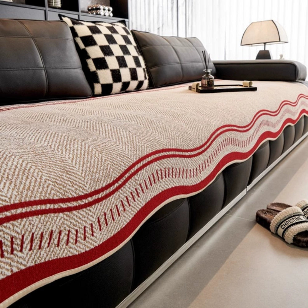 Modern Wave Antislip Sofföverdrag