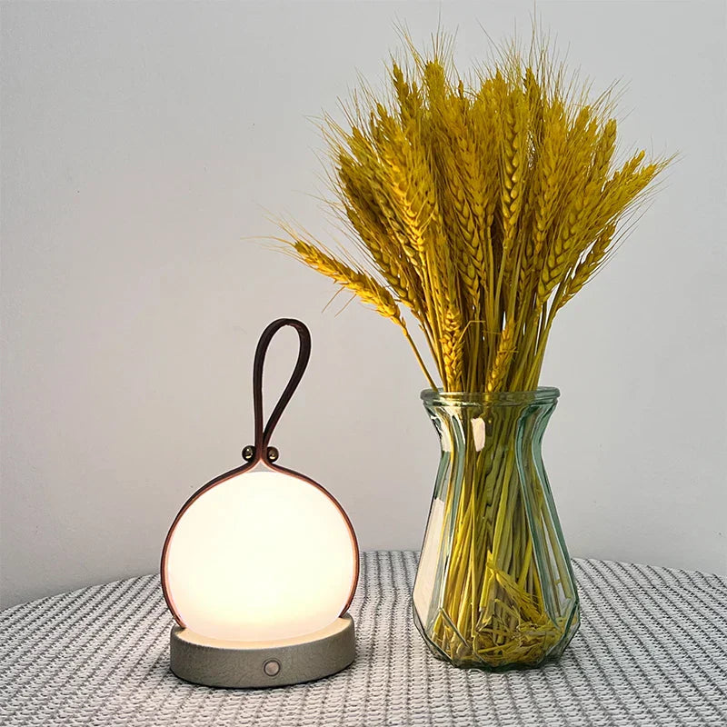LumeSphere - Trådlös LED-Lyktor – Bärbar Bordslampa med Varmt Ljus